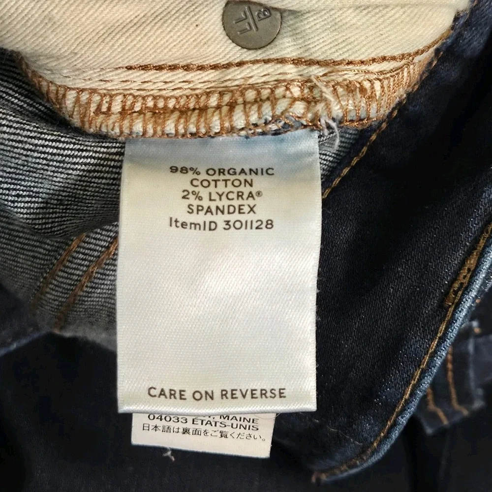 LL Bean Signature Slim Straight Fit Jeans Mens 34x34 Gorpcore Hiking Dad Grunge
